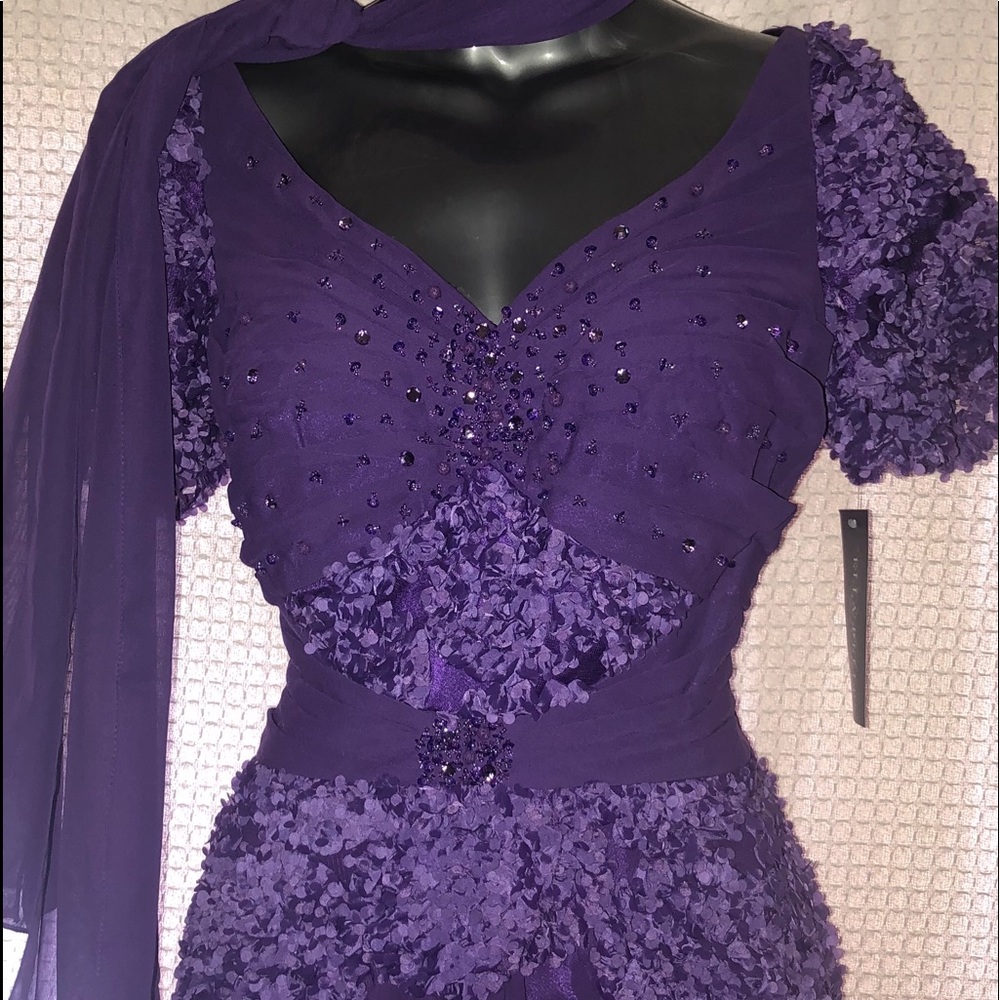 Brand new one piece prom style dress with scarf